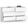 Komoda K140 6SZ biela - galéria #2