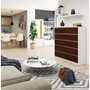 Komoda K120 10SZ biela / wenge - galéria #2