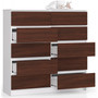 Komoda K120 10SZ biela / wenge - galéria #1