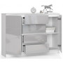 Komoda K140 2D4SZ biela/metalik lesk - galéria #1