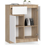 Komoda K80 2D1SZ dub sonoma/biela - galéria #1