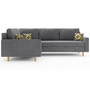 Rohová rozkladacia sedacia súprava ETNA II  MODEL 2 Ľavá Sivá - galéria #4