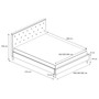 Čalúnená posteľ ŠIMON sivá rozmer 140x200 cm - galéria #1