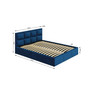 Čalúnená posteľ OTTO rozmer 140x200 cm Modrá - galéria #1