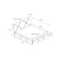 Čalúnená posteľ KARO rozmer 140x200 cm - galéria #1