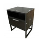 Nočný stolík LUCI 1 - čierna mat - galéria #2