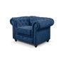 Kreslo Infinity Chesterfield Modrá