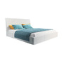 Čalúnená posteľ KARO tozmer 140x200 cm Biela eko-koža - galéria #2