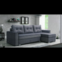 Rozkladacia rohová sedacia súprava 107 LOGAN  Ľavá Sivá + čierna - galéria #3