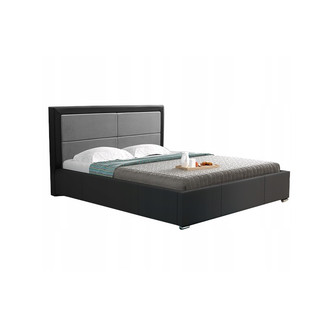 Čalúnená posteľ SIMONA čierna rozmer 180x200 cm