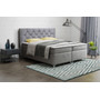Čalúnená posteľ Boston 200x200 cm Sivá 