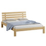 Posteľ KLARA 140x200cm z masívu borovice Orech - galéria #3
