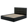 Čalúnená posteľ TORES II bez matraca rozmer 160x200 cm Čierna eko-koža - galéria #1