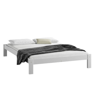 Posteľ Ada 120x200 z masívu borovice biela