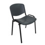 Konferenčná plastová stolička ISO Čierna - galéria #10