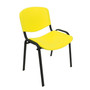 Konferenčná plastová stolička ISO Sivá - galéria #3
