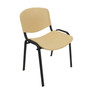 Konferenčná plastová stolička ISO Čierna - galéria #2