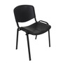 Konferenčná plastová stolička ISO Čierna - galéria #1