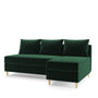 Rozkladacia rohová sedacia súprava VIVA Ľavá Zelená