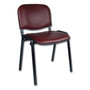 Konferenčná stolička ISO eko-koža Tmavo sivá D23 EKO - galéria #1