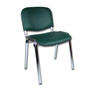 Konferenčná stolička ISO eko-koža CHROM Červená D15 EKO - galéria #12