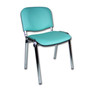 Konferenčná stolička ISO eko-koža CHROM Tmavo sivá D23 EKO - galéria #11