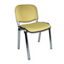 Konferenčná stolička ISO eko-koža CHROM Biela D18 EKO - galéria #10