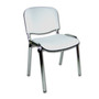 Konferenčná stolička ISO eko-koža CHROM Sivá D22 EKO - galéria #9