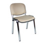 Konferenčná stolička ISO eko-koža CHROM Červená D15 EKO - galéria #8