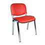 Konferenčná stolička ISO eko-koža CHROM Tmavo sivá D23 EKO - galéria #7