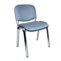 Konferenčná stolička ISO eko-koža CHROM Hnedá D19 EKO - galéria #3