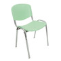 Konferenčná plastová stolička ISO CHROM Svetlo modrá - galéria #7