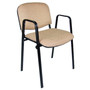 Konferenčná stolička ISO s područkami C32 – čierna/zelená - galéria #12