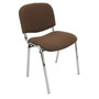 Konferenčná stolička ISO CHROM C4 – béžová/hnedá - galéria #8