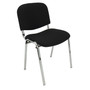 Konferenčná stolička ISO CHROM C32 – čierna/zelená - galéria #1