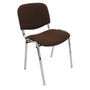 Konferenčná stolička ISO CHROM C8 – hnedá
