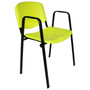 Konferenčná stolička ISO plastová s područkami RAL-9005 - galéria #12