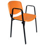 Konferenčná stolička ISO plastová s područkami RAL-5021 - galéria #11