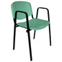 Konferenčná stolička ISO plastová s područkami RAL-3002 - galéria #7