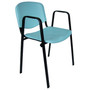 Konferenčná stolička ISO plastová s područkami RAL-8002 - galéria #6