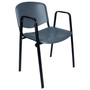 Konferenčná stolička ISO plastová s područkami RAL-6019 - galéria #5