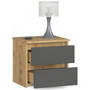 Nočný stolík CL2 - dub artisan/grafit - galéria #1