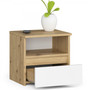 Nočný stolík CL1 - dub artisan/biela - galéria #1
