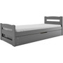 Detská posteľ ERNIE 200x90 cm Sivá - galéria #1
