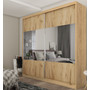 Kvalitná šatníková skriňa Celeste 200 cm Dub artisan