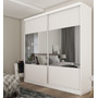Kvalitná šatníková skriňa Celeste 200 cm Biela