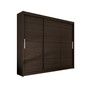 Veľká šatníková skriňa ASTON II čokoládová šírka 250 cm