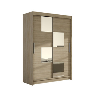Veľká šatníková skriňa MIAMI III trufla šírka 120 cm