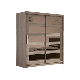 Veľká šatníková skriňa MIAMI IV trufla šírka 120 cm