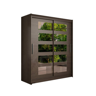 Veľká šatníková skriňa WESTA V čokoládová šírka 150 cm